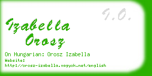 izabella orosz business card